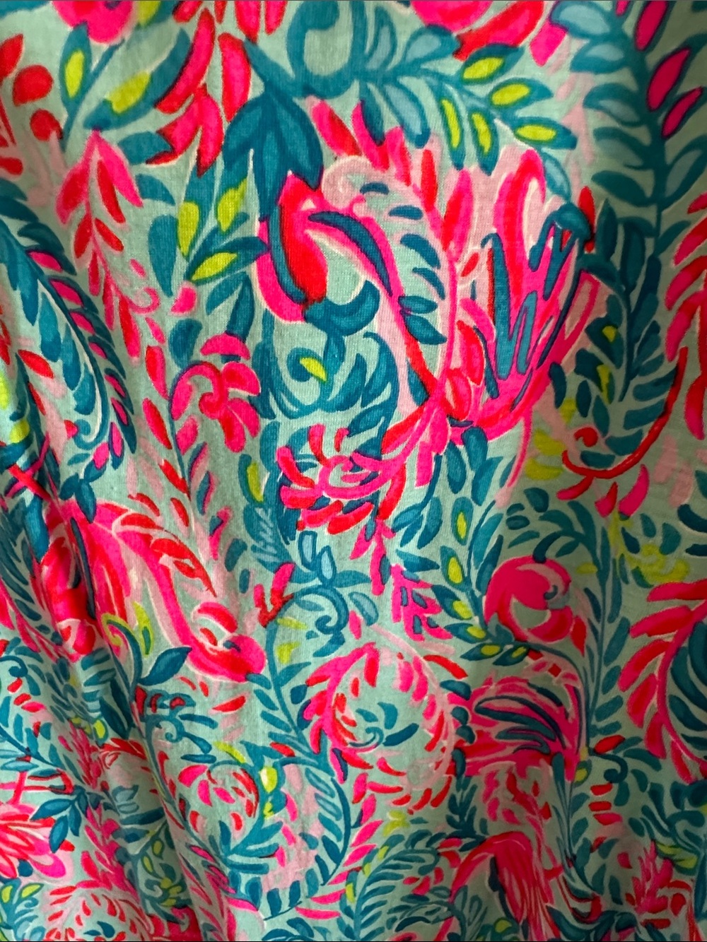 Vibrant Floral Long-Sleeve Dress - Pink & Blue - Picture 2 of 5